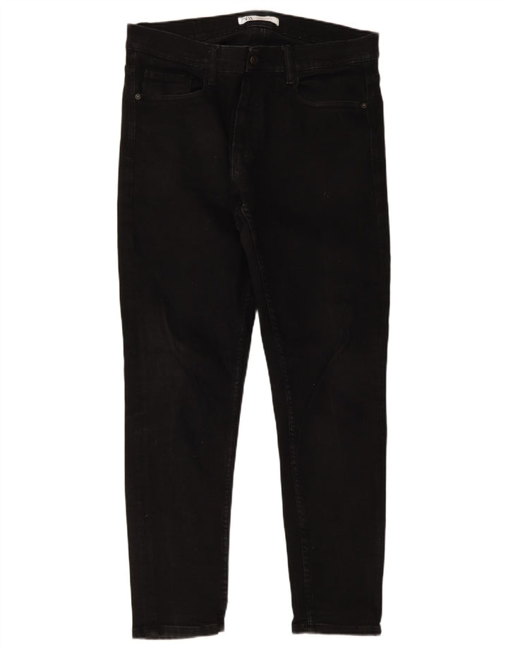 Męskie jeansy slim fit Zara EU 46 XL W36 L30 czarne