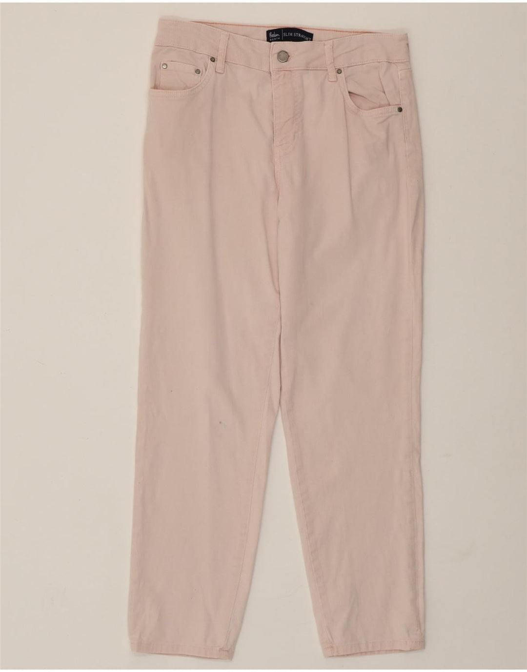 BODEN Damskie proste dżinsy UK 12 Medium W30 L27 Różowa bawełna