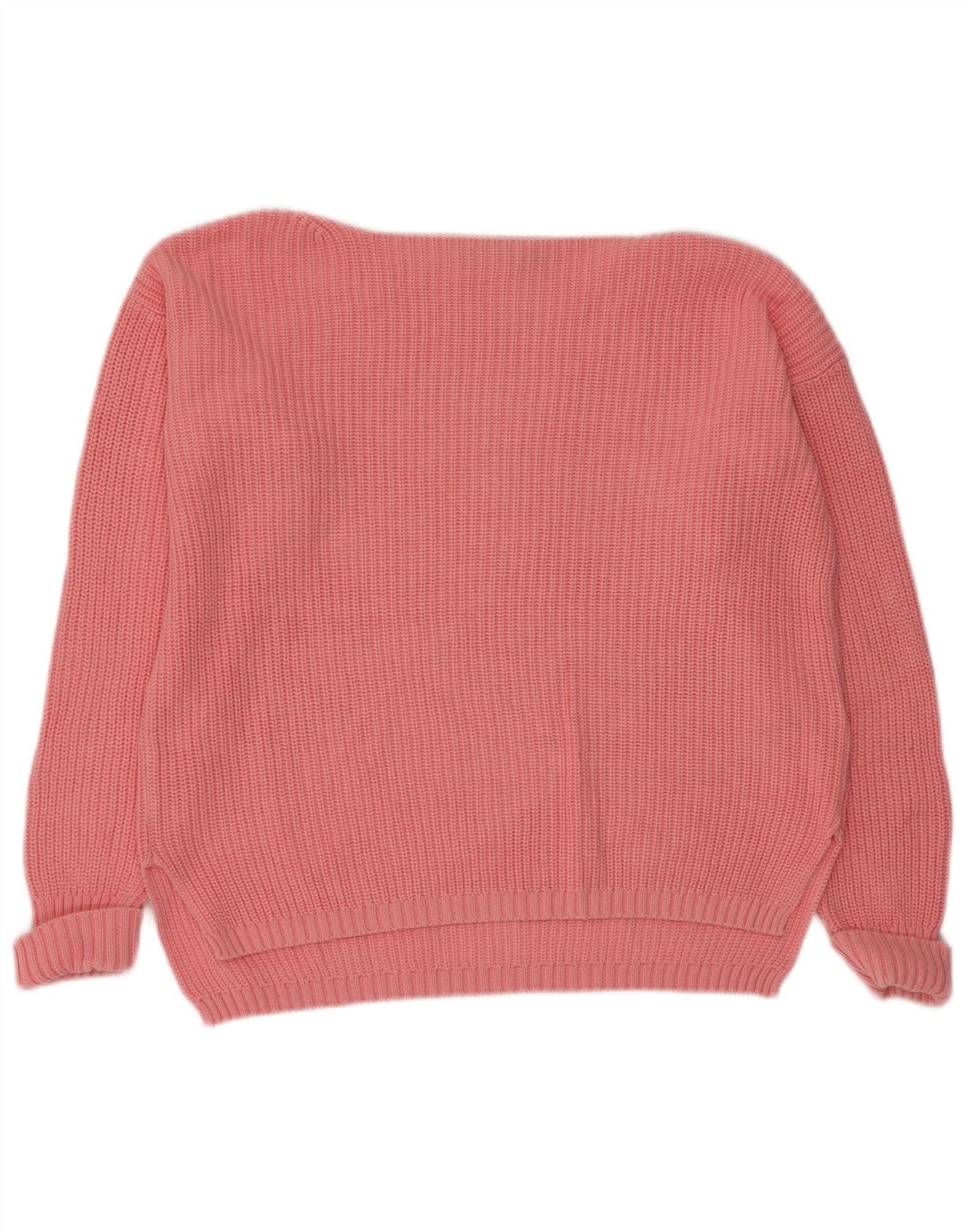 Marks & Spencer Damski sweter oversize z dekoltem w łódkę, UK 10, mały, różowy