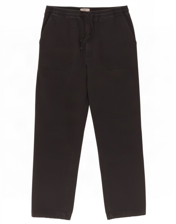 Marks & Spencer Męskie spodnie Chino Joggers W33 L29 Czarne bawełniane