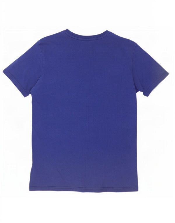 Chłopięcy T-shirt z grafiką Rifle, 13-14 lat, niebieska bawełna