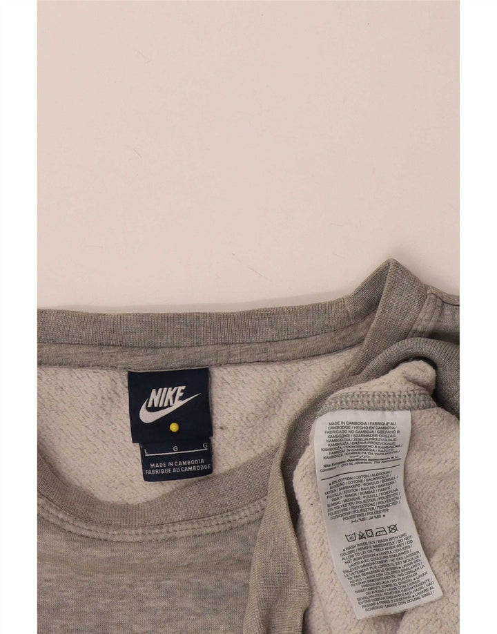 Męska bluza dresowa Nike, duża, szara, nakrapiana bawełna