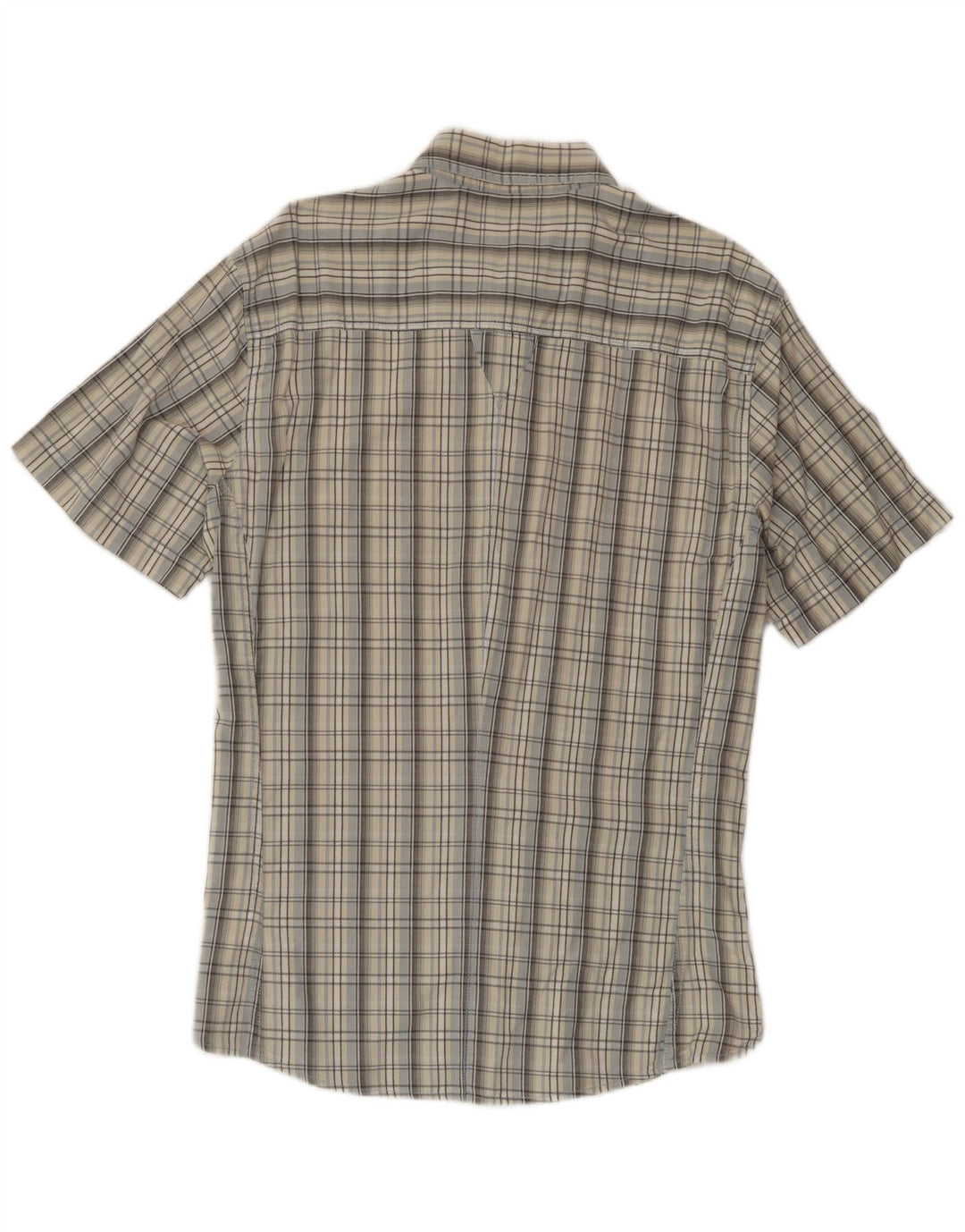 Koszula męska z krótkim rękawem Wrangler XL, bawełniana, szara krata