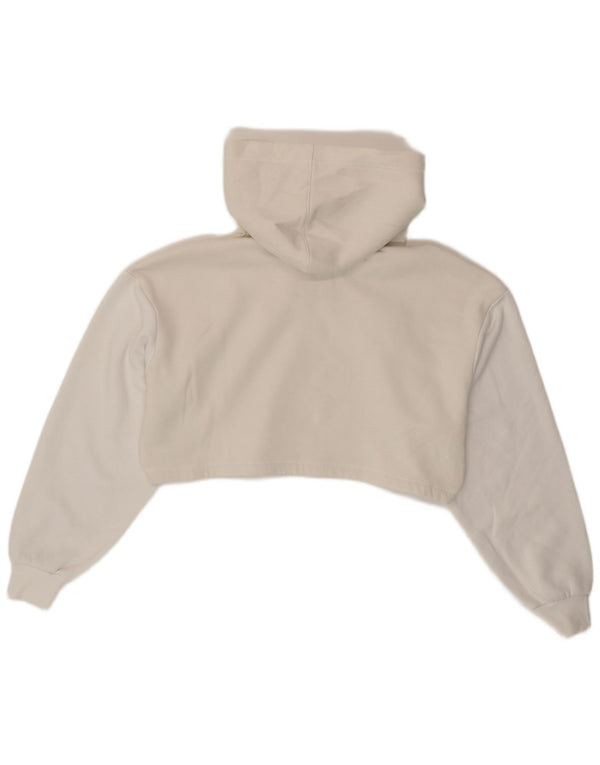 Damska bluza z kapturem oversize Calvin Klein Jeans UK 6 XS w kolorze białym