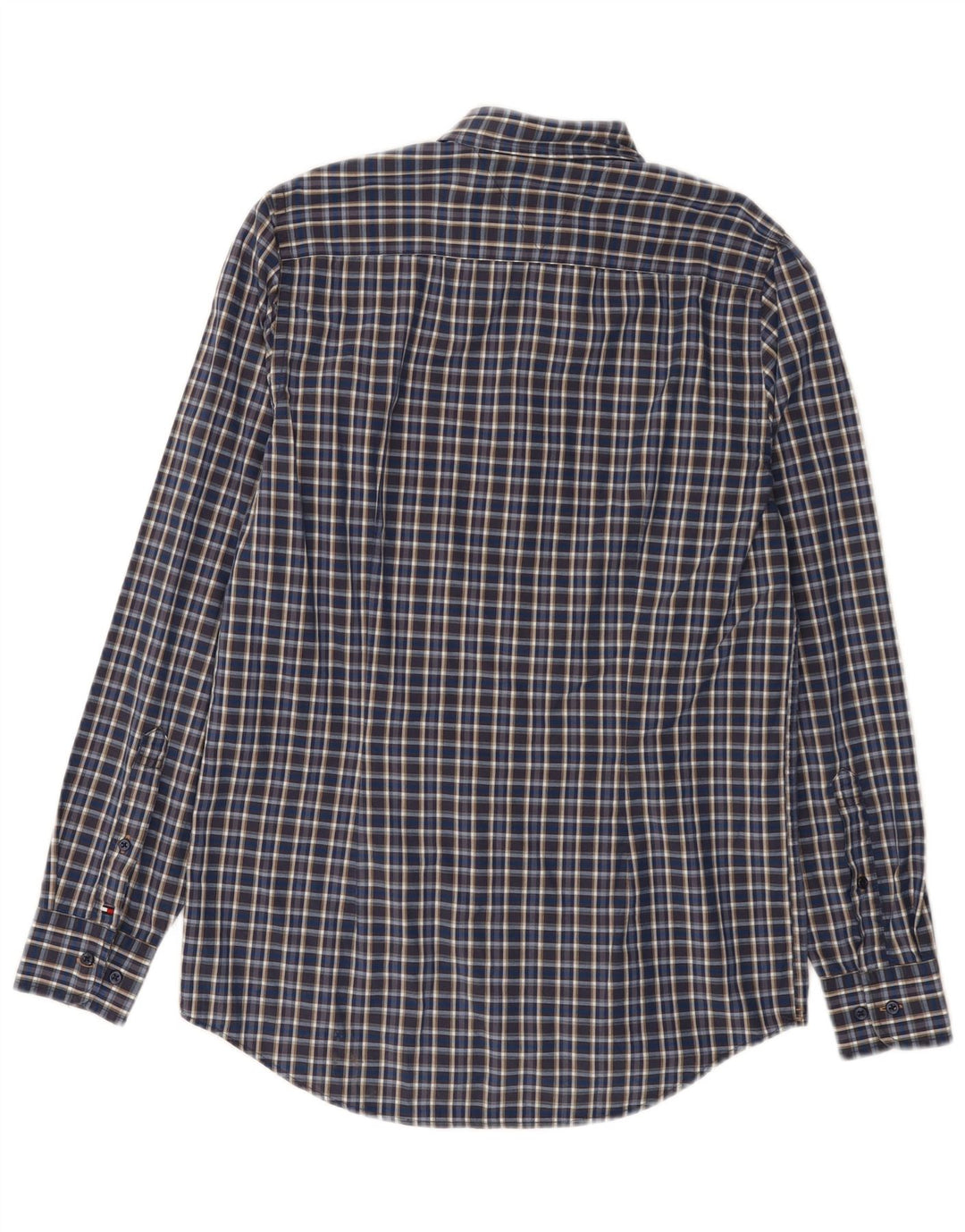 Męska koszula slim fit Tommy Hilfiger w średnią niebieską kratkę
