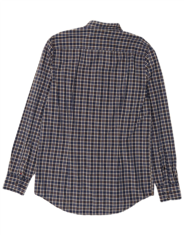 Męska koszula slim fit Tommy Hilfiger w średnią niebieską kratkę