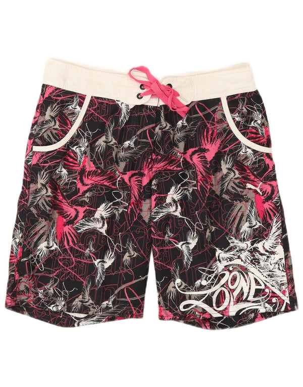 Damskie spodenki kąpielowe PUMA z abstrakcyjnym wzorem UK 8, małe, wielokolorowe