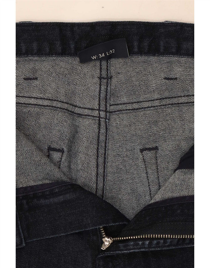 Armani Męskie Proste Dżinsy W34 L32 Granatowe Bawełniane