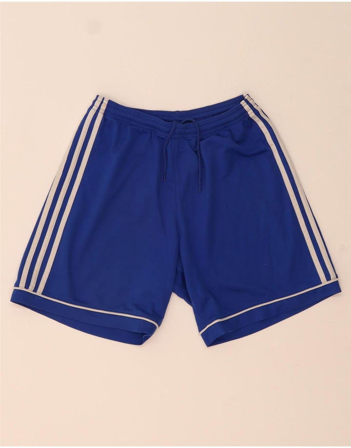 Męskie spodenki sportowe Adidas Climalite, małe, niebieskie, poliestrowe