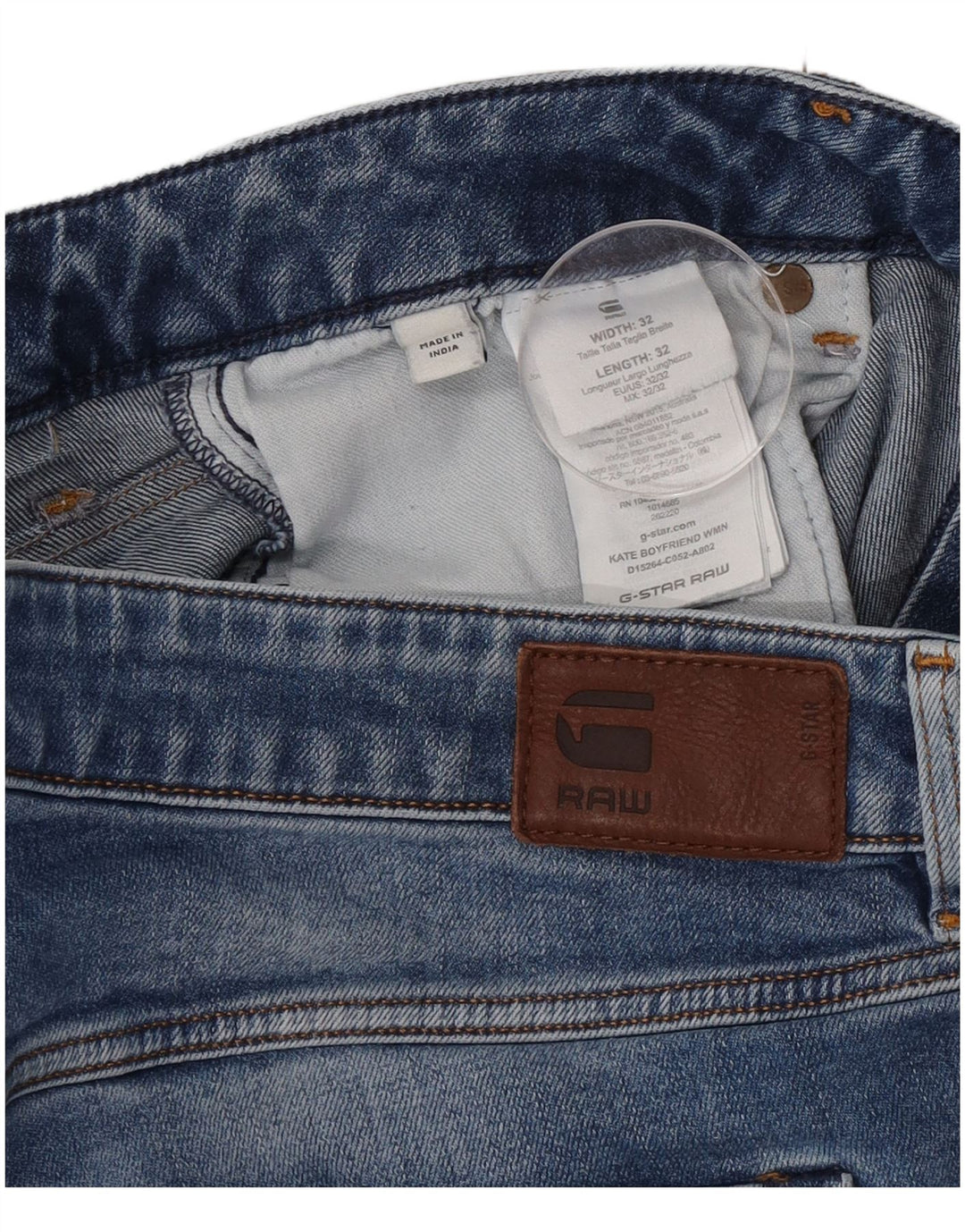 G-Star Męskie Kate Slim Jeansy W32 L28 Niebieska bawełna