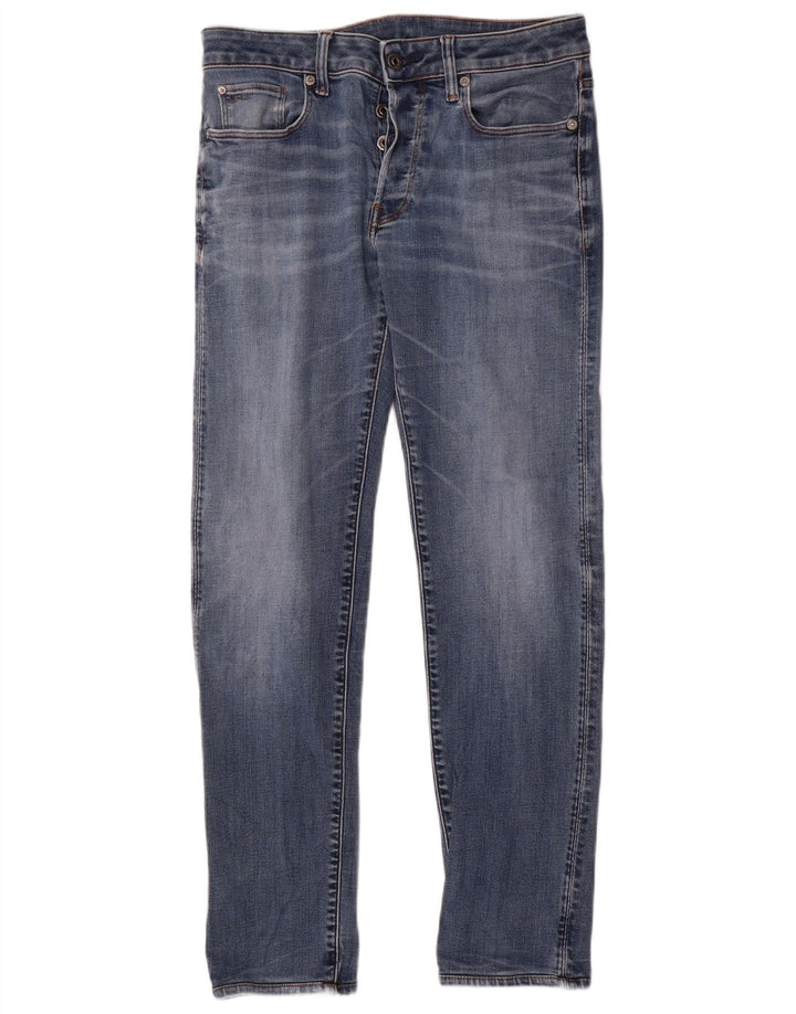 Damskie jeansy slim G-Star W29 L30 Niebieskie bawełniane