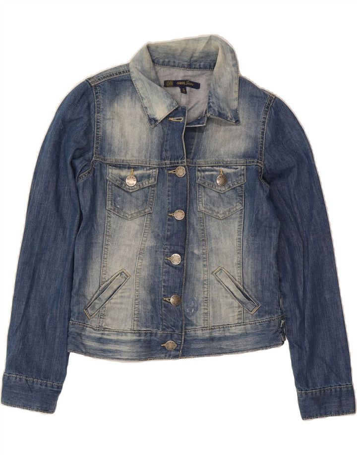 OASIS Womens Denim Jacket UK 10 Small  Blue Cotton Vintage Oasis and Second-Hand Oasis from Messina Hembry 