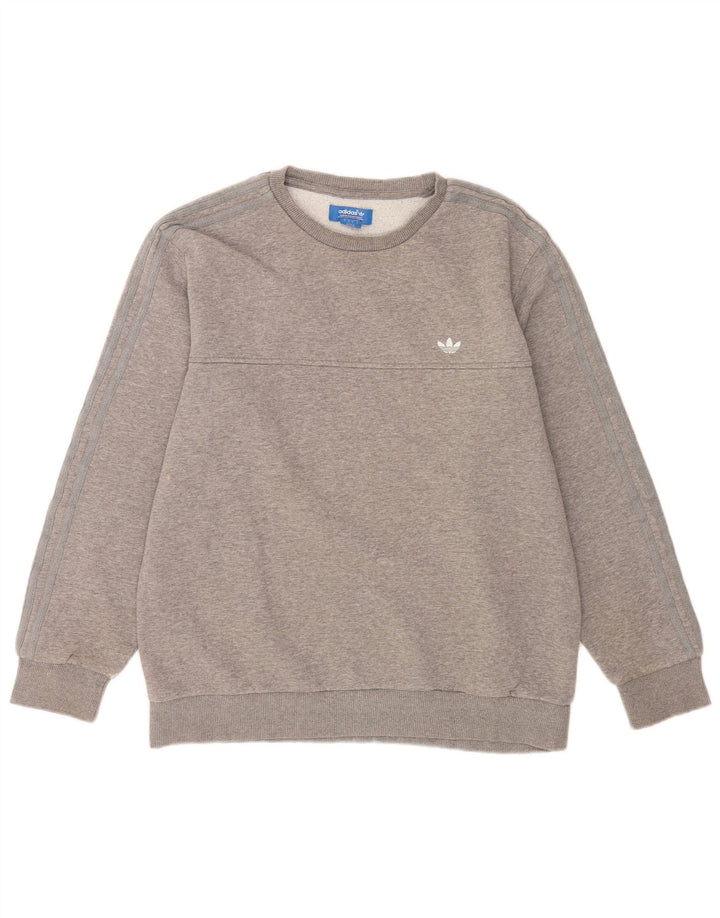 Bluza męska Adidas, duża, szara, nakrapiana bawełna