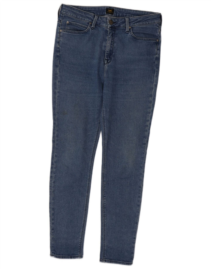 Damskie jeansy Lee Skinny W30 L28 niebieskie