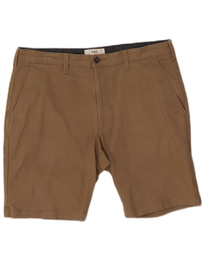 Męskie spodenki Chino Marks & Spencer W34, duże, beżowe, bawełniane