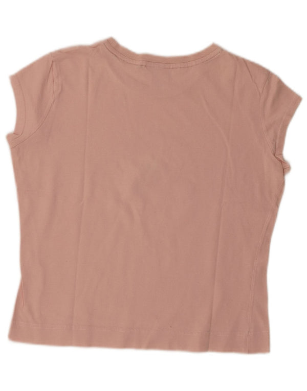 Converse Damski T-shirt Chuck Taylor Crop Graphic Top UK 14 Duży Różowy