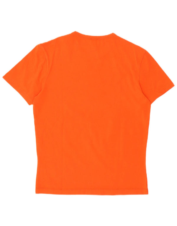T-shirt damski Calvin Klein Jeans Top UK 14, średni pomarańczowy, bawełniany