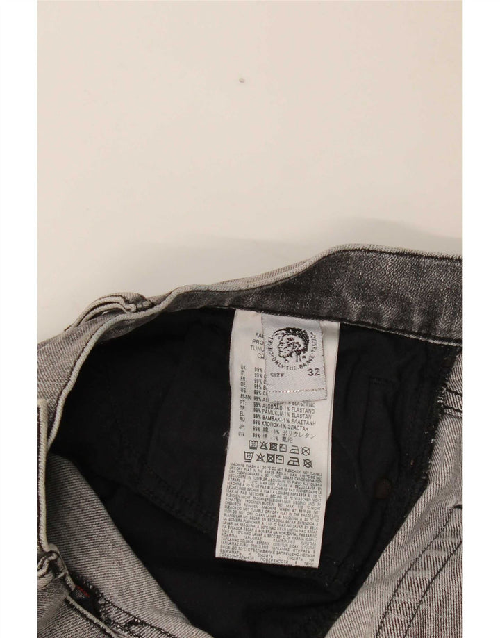 Męskie jeansy Diesel Slim W32 L32 Szara bawełna