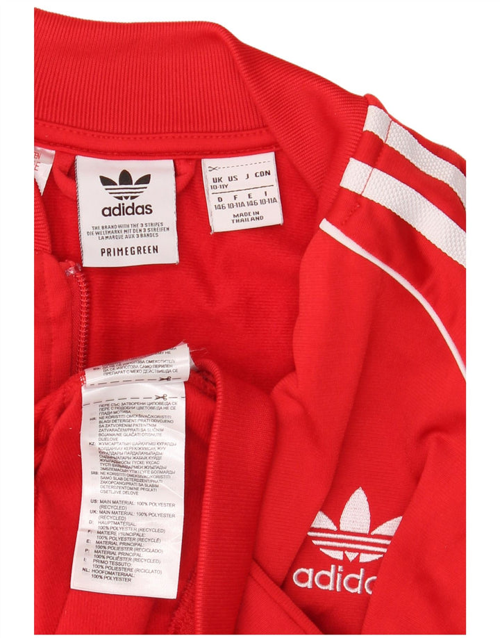 Chłopięca bluza dresowa Adidas 10-11 lat, czerwona, poliestrowa