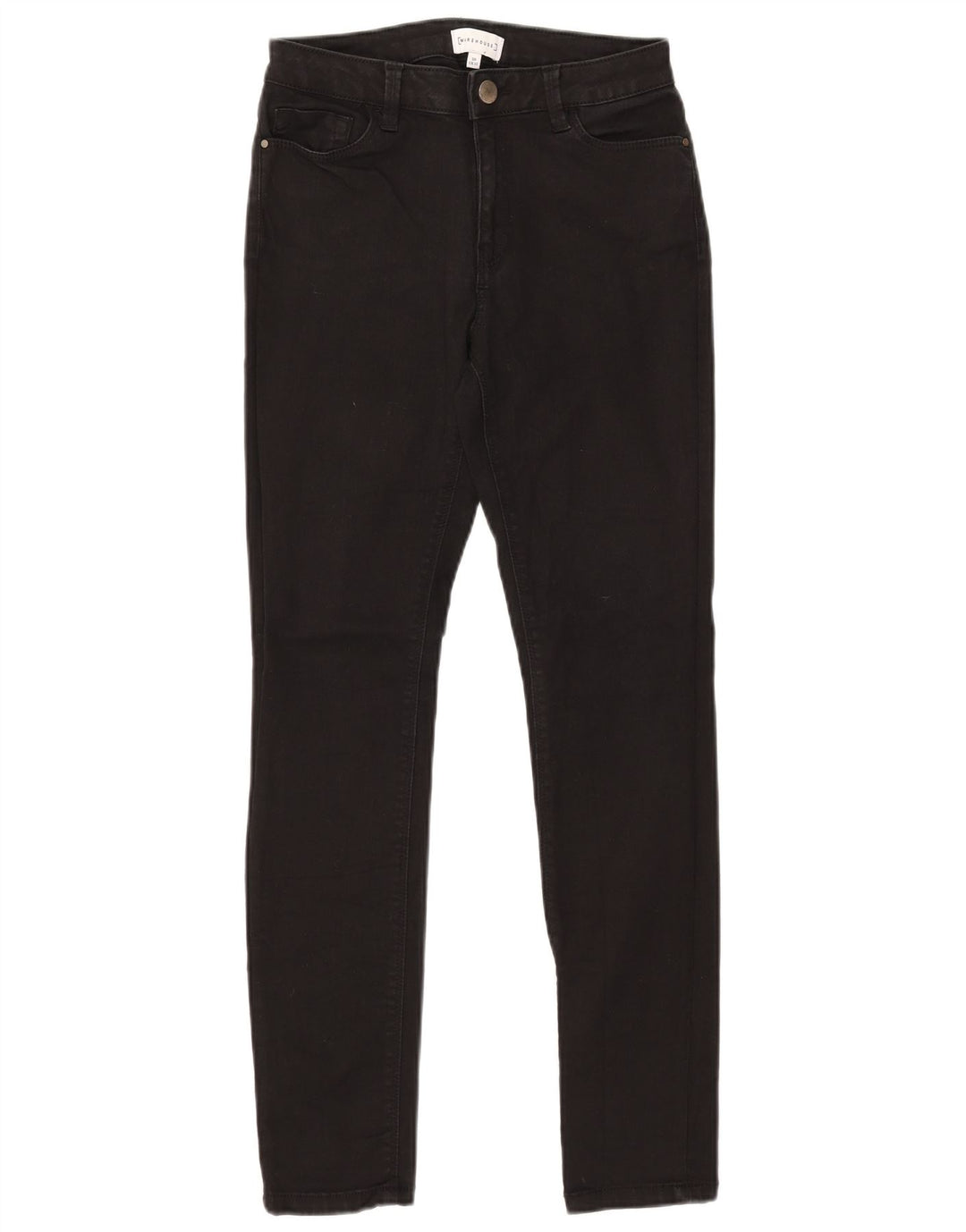 Dżinsy damskie WAREHOUSE UK 10 Small W28 L30 Czarna bawełna