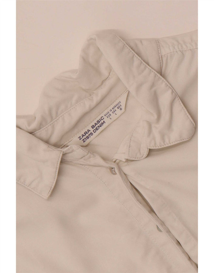 Damska sukienka oversize Zara UK 16, duża, biała
