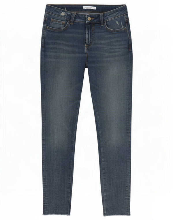 Zara Womens Distressed Skinny Jeans EU 40 Medium W30 L29 Blue Cotton