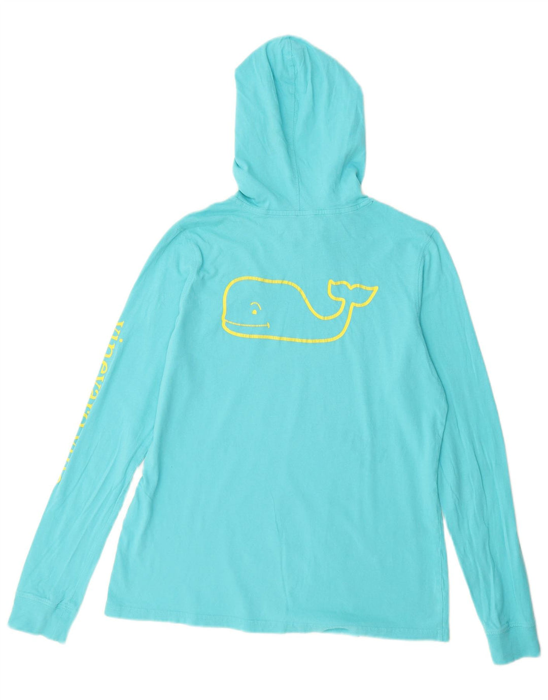 Damski top z kapturem i grafiką VINEYARD VINES, z długim rękawem, UK 10, mały, niebieski