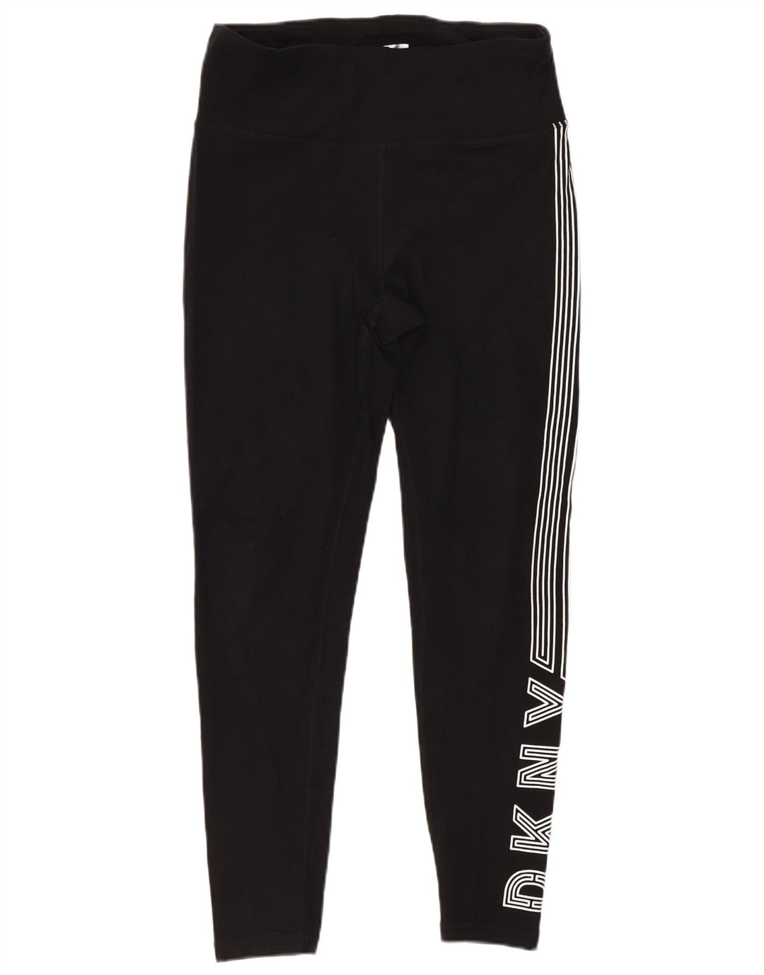 Damskie legginsy Dkny z grafiką, małe, czarne, bawełniane