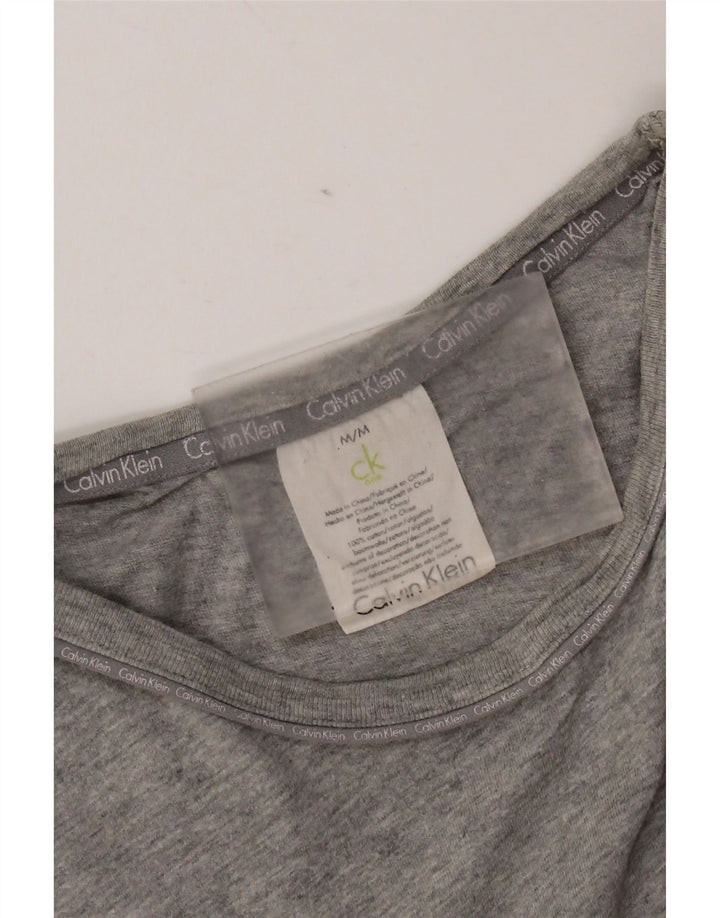 Męska koszulka T-shirt Calvin Klein, średnia szara bawełniana nakrapiana