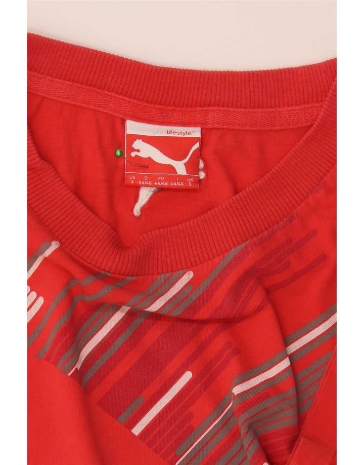 Męski T-shirt Puma z grafiką, w małe czerwone paski