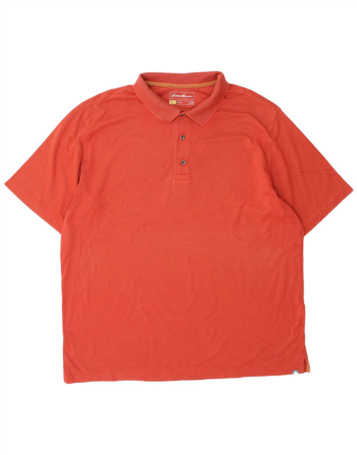 Męska koszulka polo EDDIE BAUER XL, pomarańczowa, bawełniana