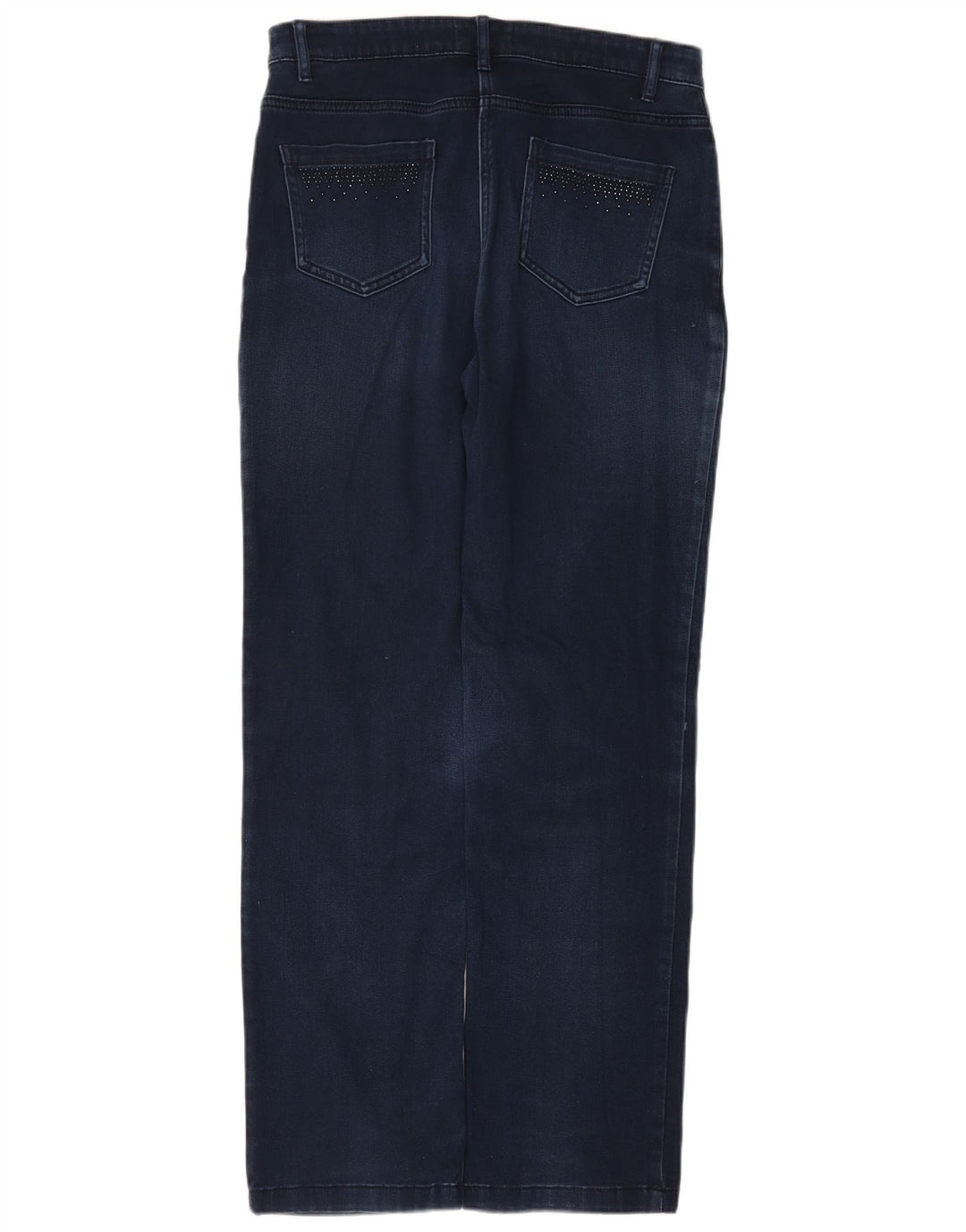 Marks & Spencer Damskie proste dżinsy UK 12 Medium W30 L30 Niebieskie bawełniane