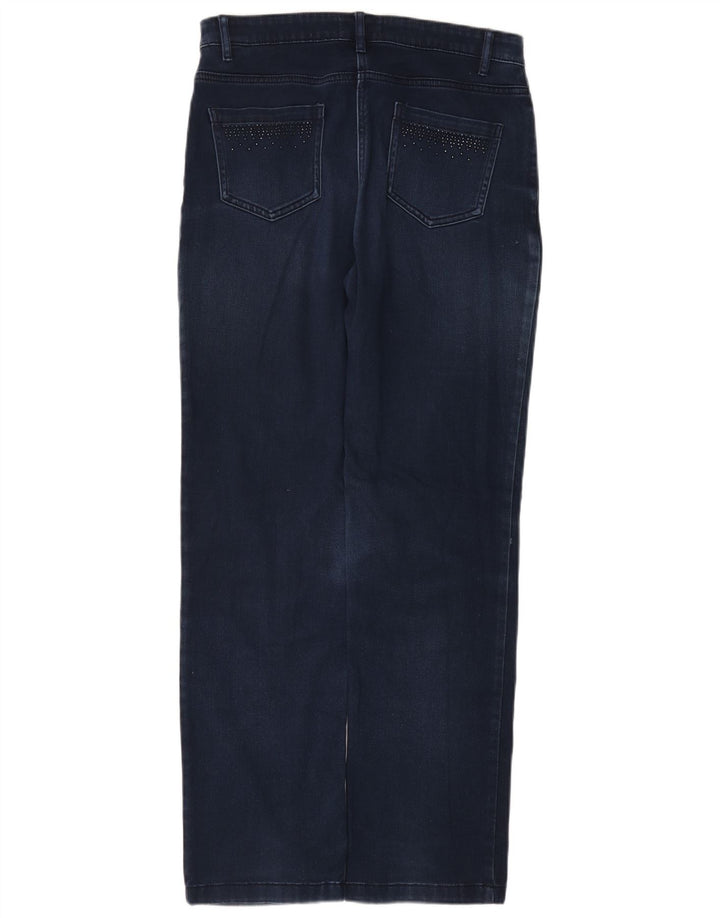 Marks & Spencer Damskie proste dżinsy UK 12 Medium W30 L30 Niebieskie bawełniane