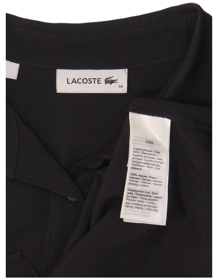 Koszula damska Lacoste rozmiar 36, mała, czarna wiskoza