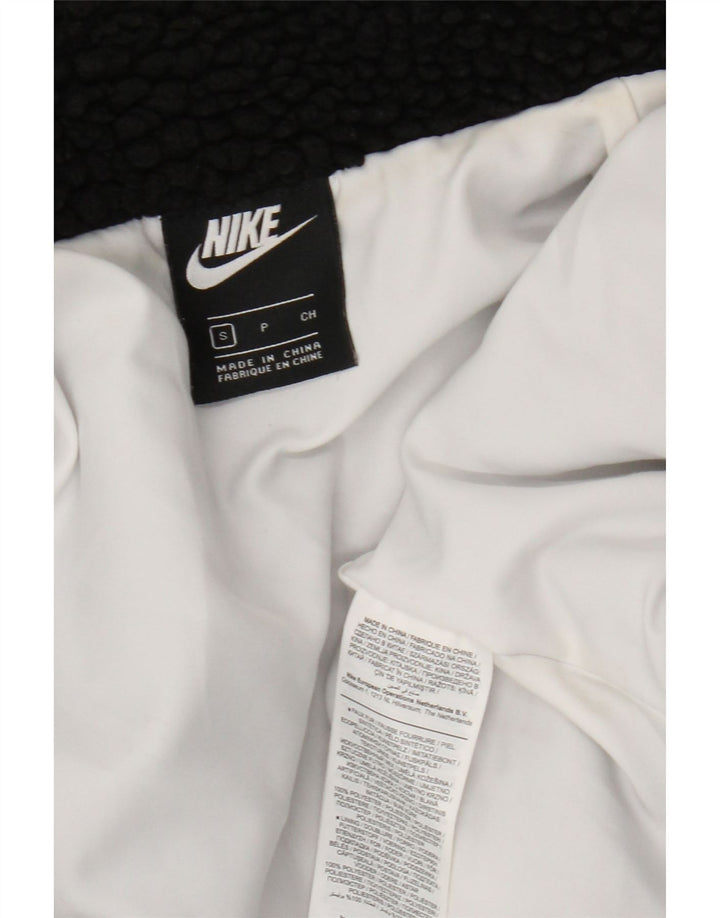 Damska kurtka polarowa Nike Crop Oversized UK 10, mała, czarna, poliestrowa