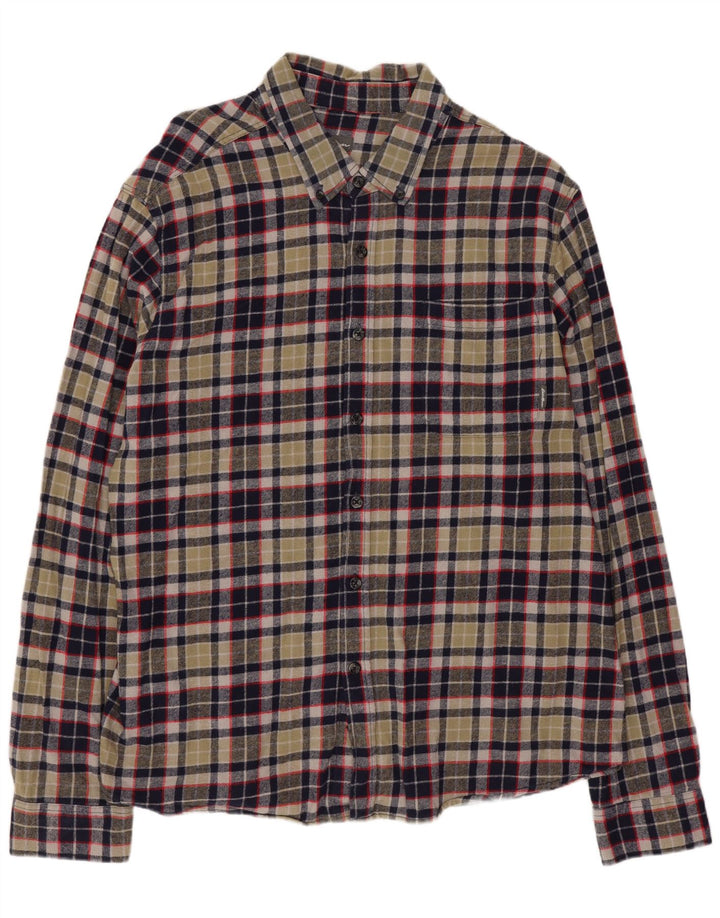 Męska koszula flanelowa XL Eddie Bauer w zieloną kratkę