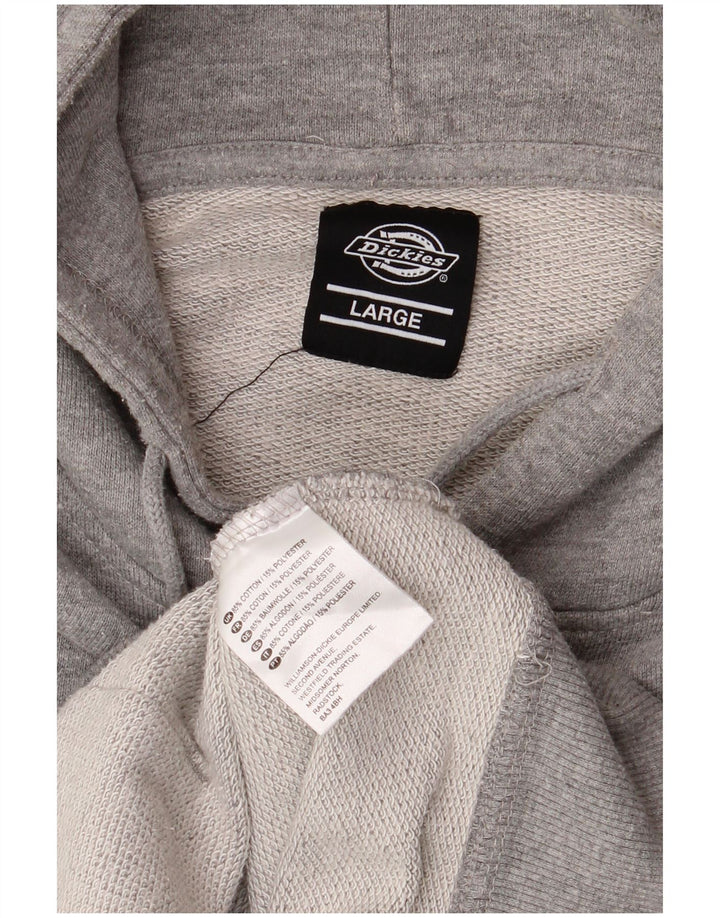 Męski sweter z kapturem DICKIES, duży, szary, bawełniany