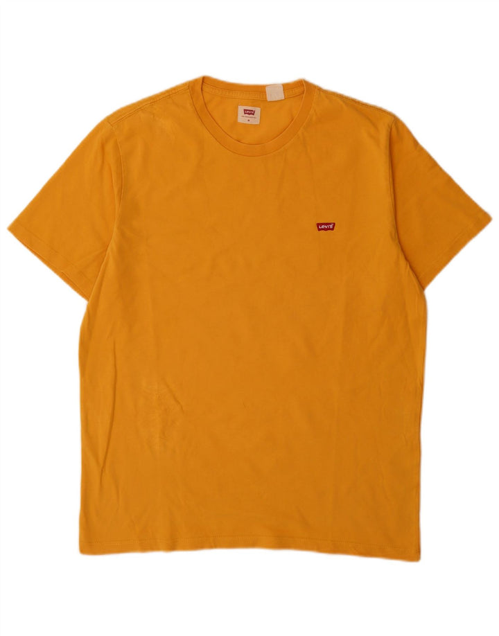 Męska koszulka Levi's Top, średnia żółta bawełna