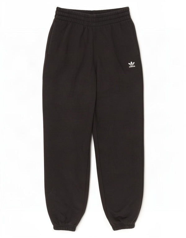 Damskie spodnie dresowe Adidas Joggers UK 12/14 Średnia czarna bawełna