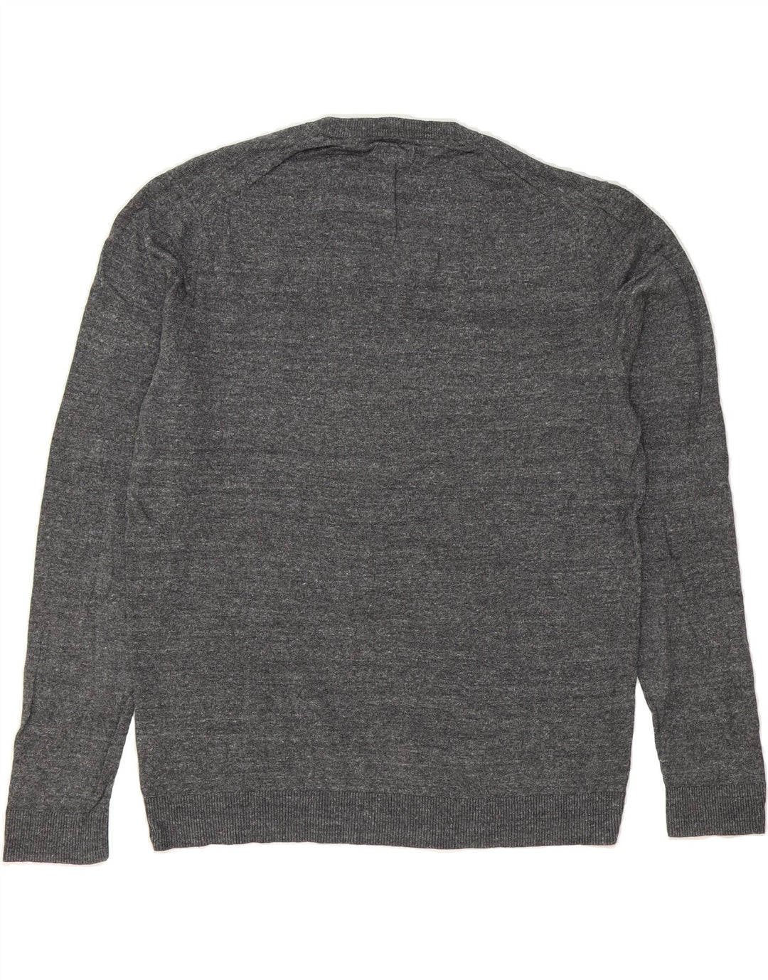 IZOD Mens Crew Neck Jumper Sweater Medium Grey Flecked Cotton Vintage Izod and Second-Hand Izod from Messina Hembry 