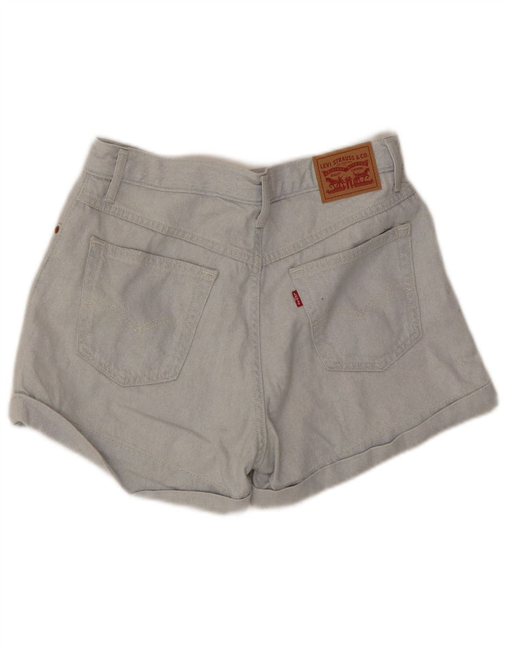 Damskie spodenki dżinsowe Levi's Mom z wysokim stanem W29 Średni niebieski, bawełniany