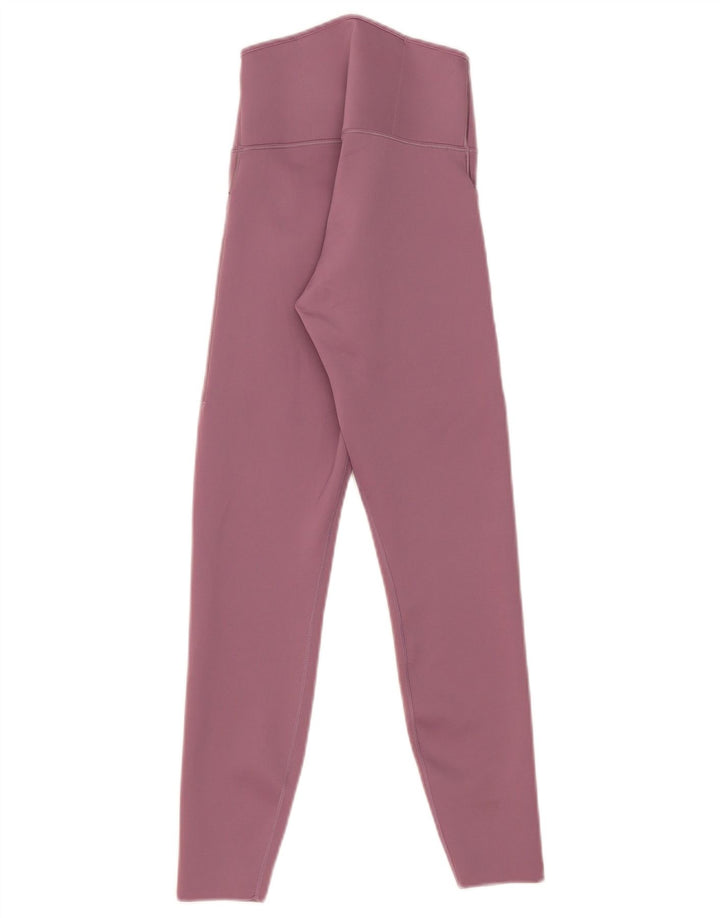 Damskie legginsy Nike Dri Fit UK 8, małe, różowe, nylonowe