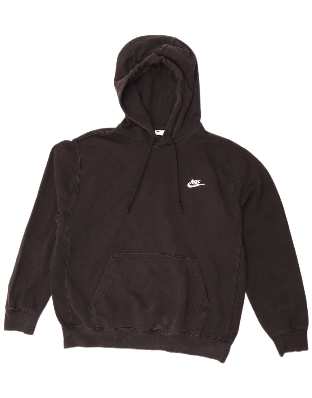 Męska bluza z kapturem Nike o luźnym kroju, średnia czarna, bawełniana