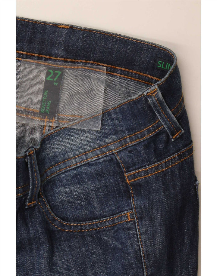 Jeansy damskie Benetton W27 L28 niebieskie