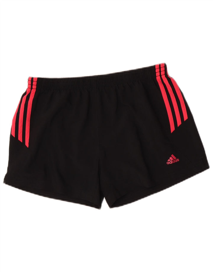 Damskie spodenki sportowe Adidas UK 10, małe, czarne, poliestrowe