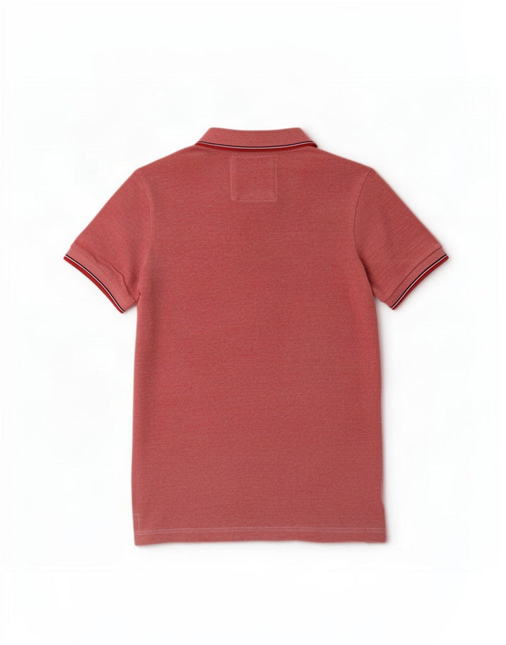 Męska koszulka polo Superdry, średnia, różowa, bawełniana