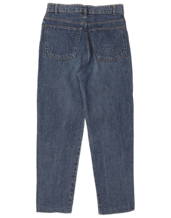 Damskie jeansy Mash z wysokim stanem IT 46 Large W30 L28 Niebieskie bawełniane