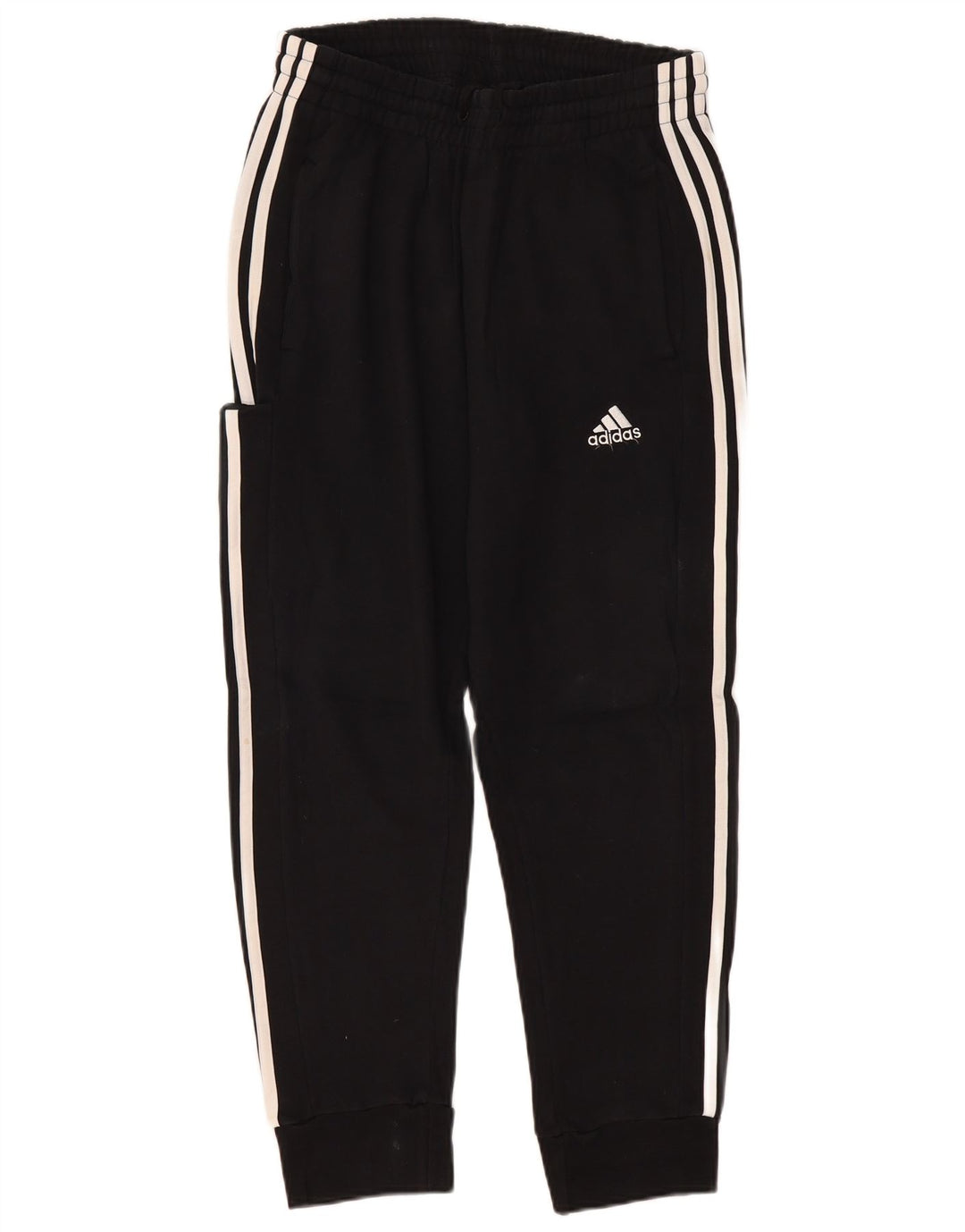 Męskie spodnie dresowe Adidas, średnie czarne, bawełniane