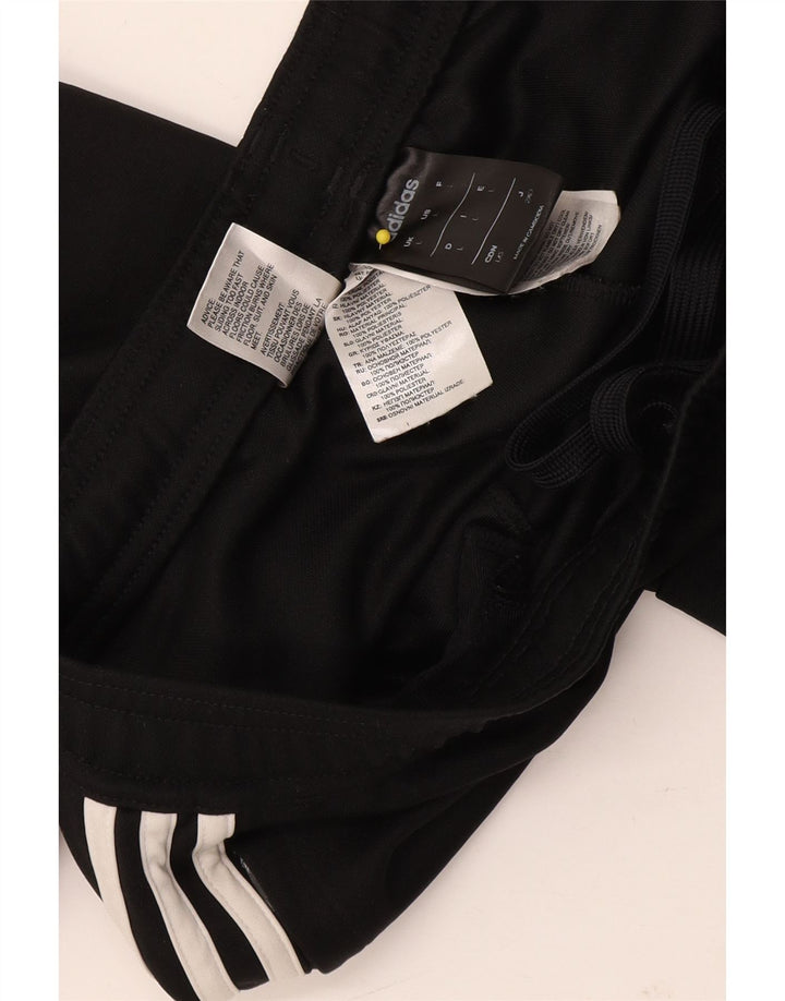 Damskie spodnie dresowe Adidas Climalite UK 14, duże, czarne, poliestrowe