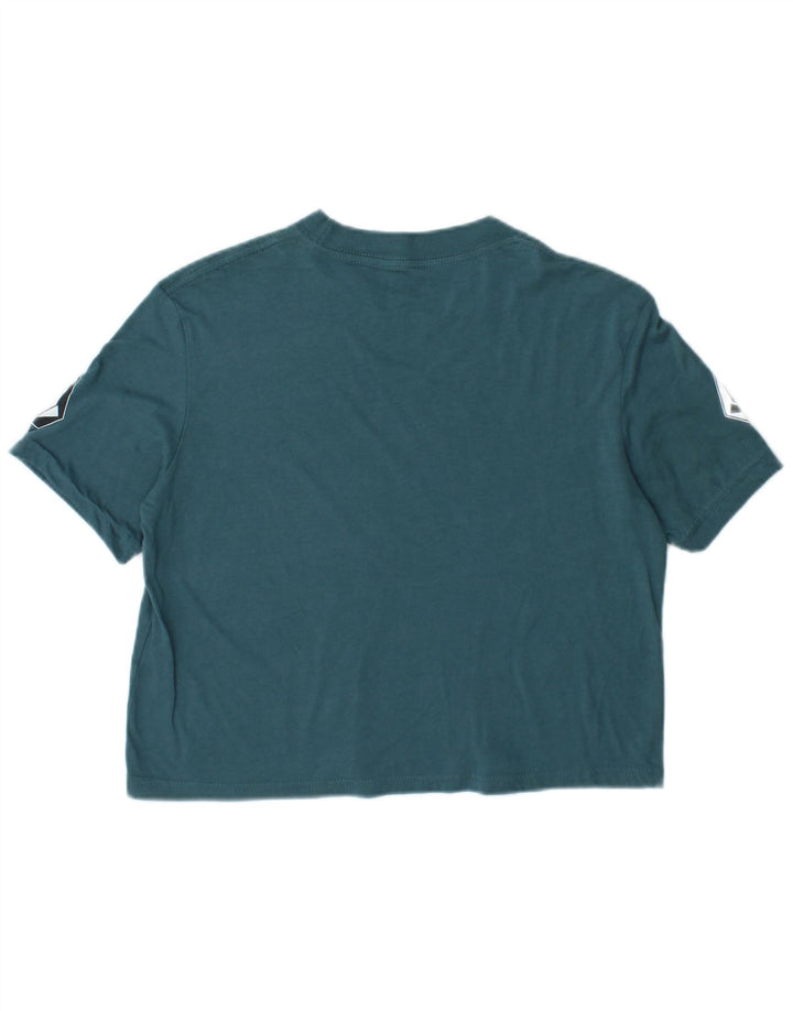 Damska koszulka o luźnym kroju z grafiką Volcom, rozmiar 4/6, mała niebieska